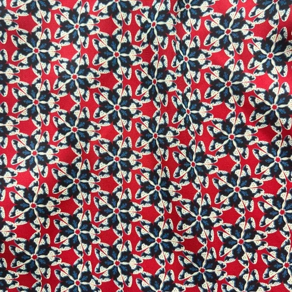 Floral Red Blue Halter Cinched Waist Mini Dress Size XS - Picture 2 of 5